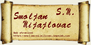 Smoljan Mijajlovac vizit kartica